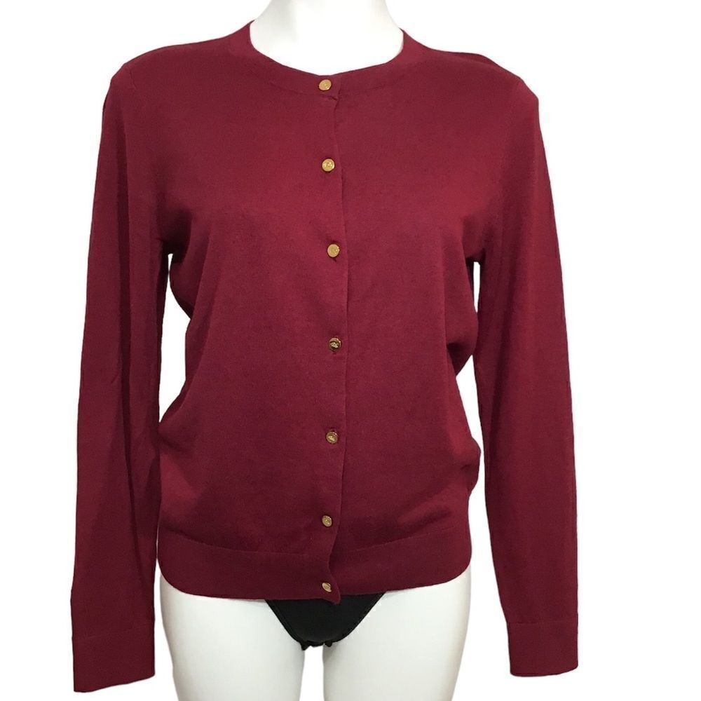 Lauren Ralph Lauren Button Down Knit Sweater New Size Large